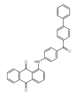 1-[[4-([1,1'-biphenyl]-4-ylcarbonyl)phenyl]amino]anthraquinone结构式