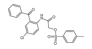 5-Chlor-2-(tosyloxyacetamido)-benzophenon Structure