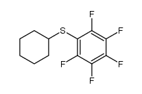 pentafluorophenyl-cyclohexyl thioether结构式