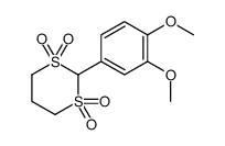 2-(3,4-dimethoxyphenyl)-1,3-dithiane 1,1,3,3-tetraoxide picture