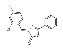 4-(2,4-dichloro-benzylidene)-2-phenyl-4H-oxazol-5-one Structure