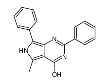 5-methyl-2,7-diphenyl-1,6-dihydropyrrolo[3,4-d]pyrimidin-4-one结构式