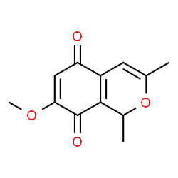 1H-2-Benzopyran-5,8-dione, 7-methoxy-1,3-dimethyl- (9CI)结构式