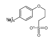 sodium 3-(4-aminophenoxy)propanesulphonate structure