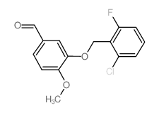 3-[(2-CHLORO-6-FLUOROBENZYL)OXY]-4-METHOXYBENZALDEHYDE structure