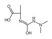 (2S)-2-(dimethylaminocarbamoylamino)propanoic acid结构式