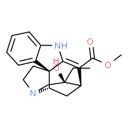 (20S)-2,16-Didehydro-20-hydroxycuran-17-oic acid methyl ester结构式