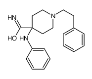 4-anilino-1-(2-phenylethyl)piperidine-4-carboxamide Structure