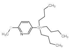 2-Methylthio-5-(tributylstannyl)pyridine Structure