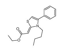ethyl 2-(3-butyl-4-phenyl-1,3-thiazol-2-ylidene)acetate Structure