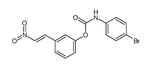 [3-(2-nitroethenyl)phenyl] N-(4-bromophenyl)carbamate Structure