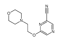 6-(2-morpholin-4-ylethoxy)pyrazine-2-carbonitrile结构式