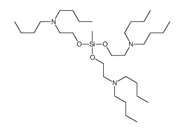 N-[2-[bis[2-(dibutylamino)ethoxy]-methylsilyl]oxyethyl]-N-butylbutan-1-amine Structure
