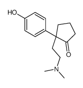 2-[2-(dimethylamino)ethyl]-2-(4-hydroxyphenyl)cyclopentan-1-one Structure