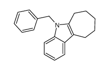 5-benzyl-7,8,9,10-tetrahydro-6H-cyclohepta[b]indole结构式