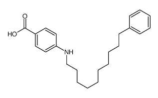 4-(10-phenyldecylamino)benzoic acid Structure