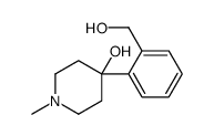 4-[2-(hydroxymethyl)phenyl]-1-methylpiperidin-4-ol结构式