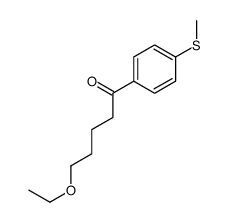 5-ethoxy-1-(4-methylsulfanylphenyl)pentan-1-one结构式