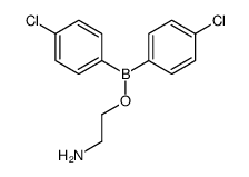2-bis(4-chlorophenyl)boranyloxyethanamine结构式