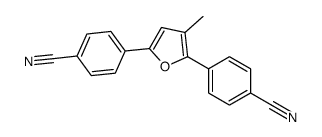 4-[5-(4-cyanophenyl)-4-methylfuran-2-yl]benzonitrile Structure