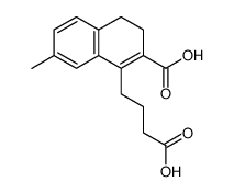 γ-(7-Methyl-2-carboxy-3,4-dihydro-1-naphthyl)-buttersaeure结构式