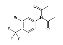 N-acetyl-N-[3-bromo-4-(trifluoromethyl)phenyl]acetamide Structure