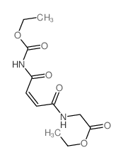 Glycine, N-[4-[(ethoxycarbonyl)amino]-1,4-dioxo-2-butenyl]-,ethyl ester, (Z)- (9CI) Structure