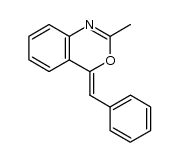 2-Methyl-4-benzyliden-4H-3,1-benzoxazine Structure