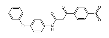 p-Nitro-benzoylessigsaeure-(4-phenoxy-anilid)结构式