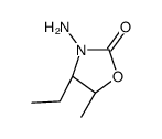 (4S,5S)-3-amino-4-ethyl-5-methyl-1,3-oxazolidin-2-one结构式