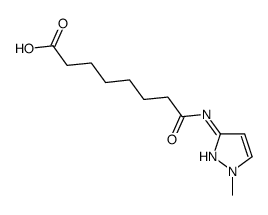 8-[(1-methylpyrazol-3-yl)amino]-8-oxooctanoic acid Structure