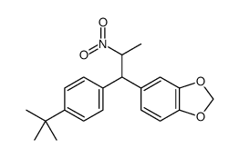 5-[1-(4-tert-butylphenyl)-2-nitropropyl]-1,3-benzodioxole Structure