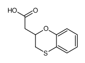 2-(2,3-dihydro-1,4-benzoxathiin-2-yl)acetic acid结构式