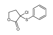 3-chloro-3-phenylsulfanyloxolan-2-one Structure