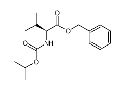 benzyl (isopropoxycarbonyl)-L-valinate Structure