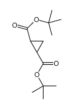 ditert-butyl (1S,2R)-cyclopropane-1,2-dicarboxylate结构式