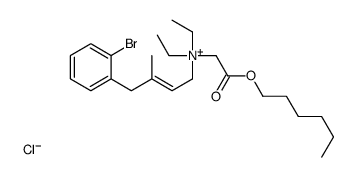 [(Z)-4-(2-bromophenyl)-3-methylbut-2-enyl]-diethyl-(2-hexoxy-2-oxoethyl)azanium,chloride Structure