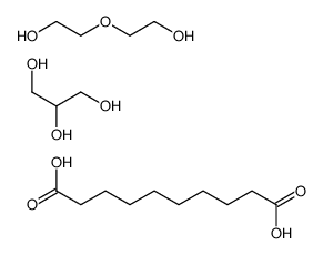 decanedioic acid,2-(2-hydroxyethoxy)ethanol,propane-1,2,3-triol Structure