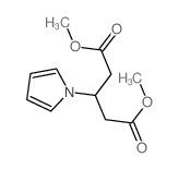 dimethyl 3-pyrrol-1-ylpentanedioate结构式