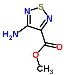 4-氨基-1,2,5-噻二唑-3-羧酸甲酯结构式