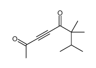 6,6,7-Trimethyl-3-octyne-2,5-dione Structure