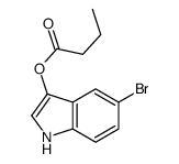 (5-bromo-1H-indol-3-yl) butanoate结构式