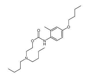 2-(dibutylamino)ethyl N-(4-butoxy-2-methylphenyl)carbamate结构式