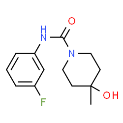 1-Piperidinecarboxamide,N-(3-fluorophenyl)-4-hydroxy-4-methyl-(9CI) Structure