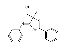 2-benzylsulfanyl-3-chloro-2-methyl-N-phenylpropanamide Structure