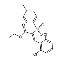 ethyl (Z)-3-(2,6-dichlorophenyl)-2-tosyl-2-propenoate Structure