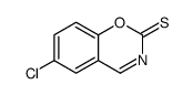 6-chloro-1,3-benzoxazine-2-thione结构式