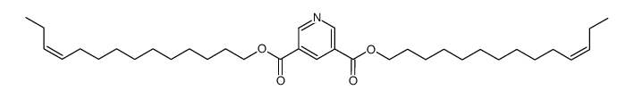 (Z)-di(tetradec-11-enyl) pyridine-3,5-dicarboxylate结构式