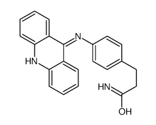 3-[4-(acridin-9-ylamino)phenyl]propanamide结构式