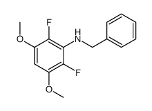 N-benzyl-2,6-difluoro-3,5-dimethoxyaniline结构式